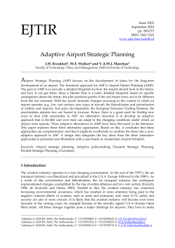 Adaptive Airport Strategic Planning