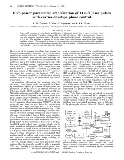 High-power parametric amplification of 11.8