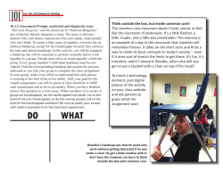 DO WHAT - ELA-Literacy