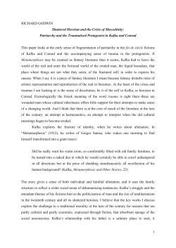 RICHARD GODWIN Shattered Heroism and the Crisis of Masculinity