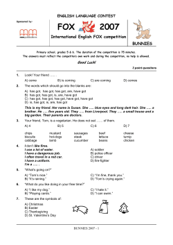 FOX 2007 - foxcompetition.hu