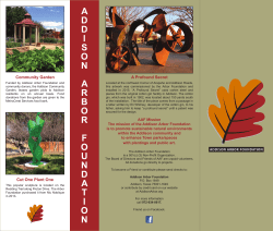 AAF Brochure 2015 - Addison Arbor Foundation