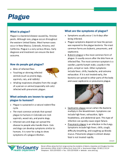 Plague - Tri-County Health Department