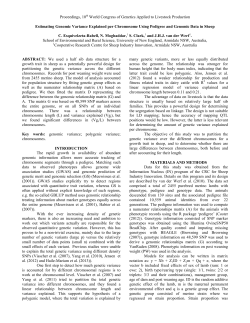 Estimating Genomic Variance Explained per Chromosome Using