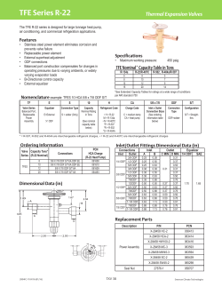 TFE Series - Emerson Climate Technologies
