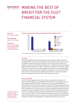 making the best of brexit for the eu27 financial system