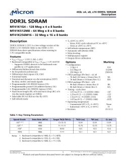 4Gb: x4, x8, x16 DDR3L SDRAM