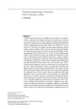 Volcano-Hydrologic Hazards from Volcanic Lakes