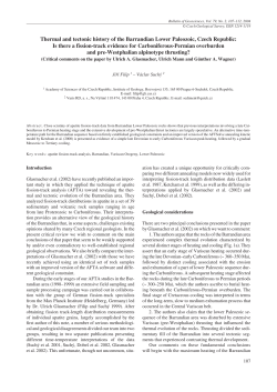 Thermal and tectonic history of the Barrandian Lower Paleozoic