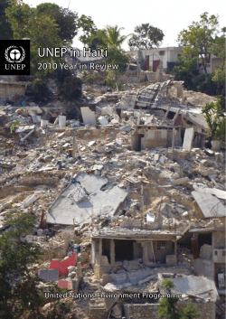 UNEP in Haiti - Disasters and Conflicts | Disasters and Conflicts