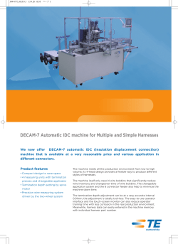DECAM-7 Automatic IDC machine for Multiple and
