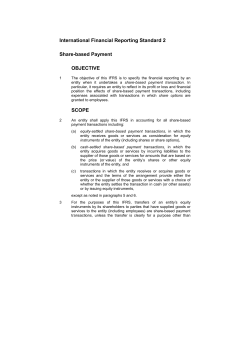 IFRS 2 - Share-based Payment