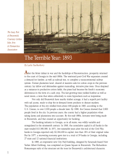 The Terrible Year - Signature Squares of Brunswick