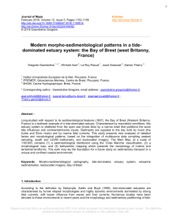 Modern morpho-sedimentological patterns in a tide