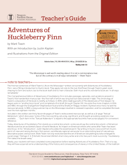Adventures of Huckleberry Finn