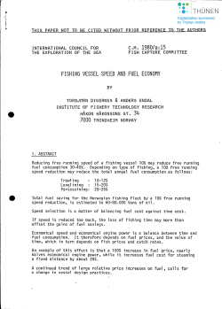 FISHING VESSEL SPEED AND FUEL ECONOMY