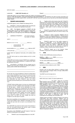 Blank Lease - State on Campus