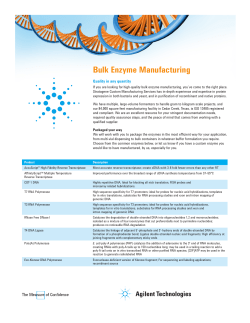 Bulk Enzyme Manufacturing