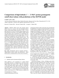Comparisons of high latitude E > 20 MeV proton