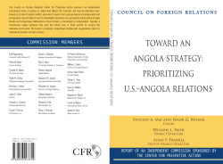 toward an angola strategy: prioritizing us&ndash;angola relations