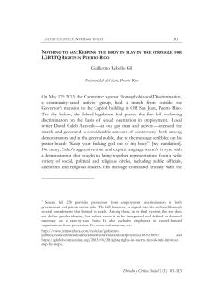 Guillermo Rebollo Gil Universidad del Este, Puerto Rico On May