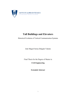 Tall Buildings and Elevators