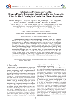 Fabrication of Ultrananocrystalline Diamond/Nonhydrogenated