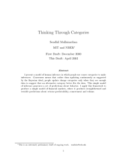 Thinking Through Categories