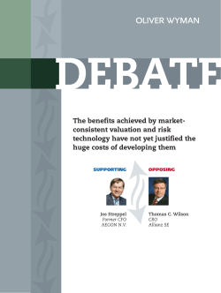 Jos Streppel, Former CFO, Aegon NV and Thomas