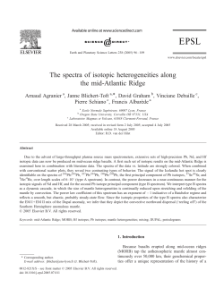 The spectra of isotopic heterogeneities along the mid
