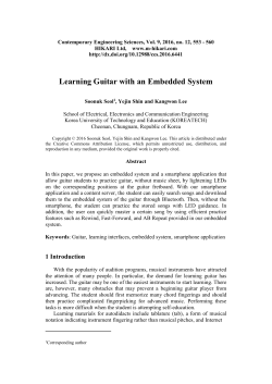 Learning Guitar with an Embedded System