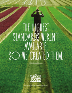 2014 Annual Report - Whole Foods Market