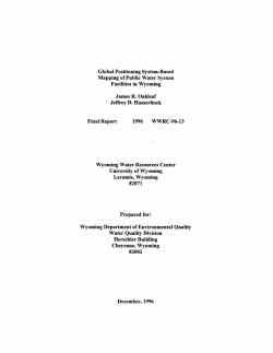 Global Positioning System-Based Mapping of Public Water System