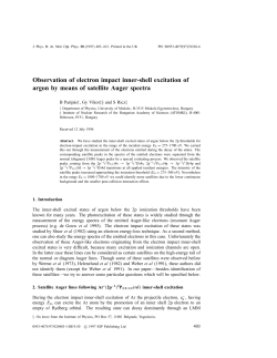 Observation of electron impact inner