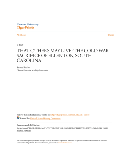 that others may live: the cold war sacrifice of ellenton