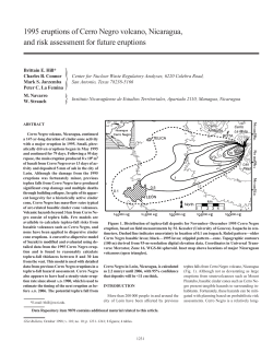 1995 eruptions of Cerro Negro volcano, Nicaragua, and risk