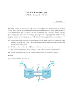 Tutorial Problems #6
