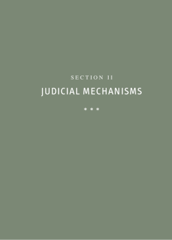 judicial mechanisms