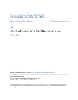 The Burdens and Benefits of Race in America