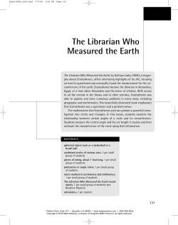 The Librarian Who Measured the Earth