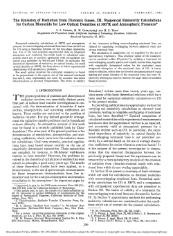 The Emission of Radiation from Diatomic Gases. III. Numerical