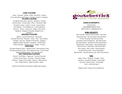 Cake Combination Ideas - Gooseberries Fresh Food Market