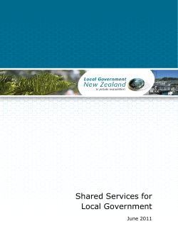 Shared Services for Local Government