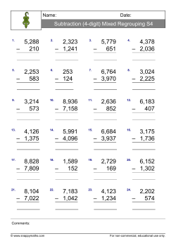 Column Addition/Subtraction (4-digit)