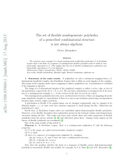 The set of flexible nondegenerate polyhedra of a prescribed