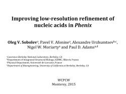 Nucleic Acid restraints in Phenix