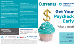 Get Your Paycheck Early - San Diego County Credit Union