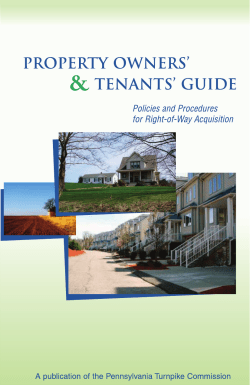 Policies and Procedures for Right-of
