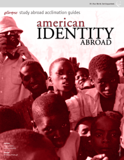 American Identity Abroad - Grand Valley State University