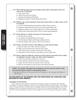 235. Where did Europeans in the sixteenth century find a cheap